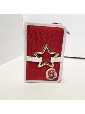 Nintendo Super Mario DS Switch Game Storage Book Red Carrier
